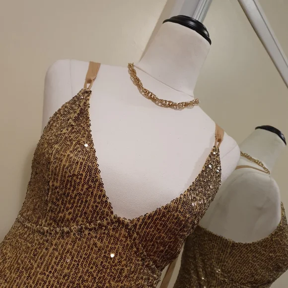 Host Pick 💛 Free People Intimately Golden Glow ✨️ Dress NWT - Picture 4 of 11